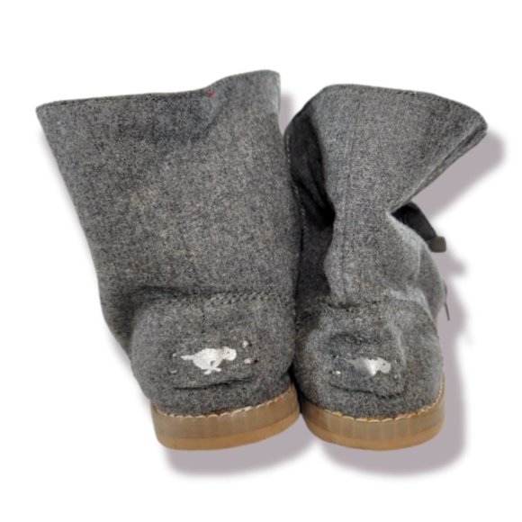 Rocket Dog Women's Grey Lace Up Snow Booties - Size 6M - Picture 3 of 6